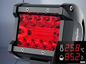 Nilight 4 inch LED Light Pod Red Triple Row 2PCS 60W Flood Spot Combo Driving Fog Lights Fishing Hunting  Safety Signal Deck Trailer lights for UTV Truck Vehicle Automotive Car  dealsforyoudays