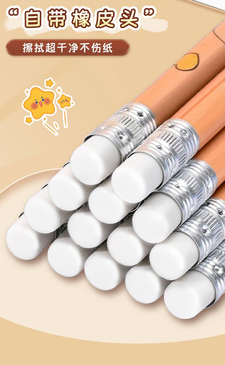 Cute Capybara Graphite Pencils Set - 12 HB School Pencils, Back to School Supplies, Trendy Stationery for Students & Artists