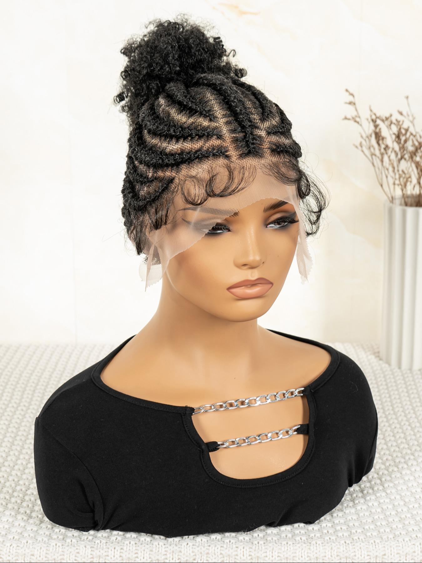 Women's Medium Length Synthetic Hair, Coily Texture, Comfortable & Stylish Design, All Season Wear, Easy to Style, Glueless Lace Wig