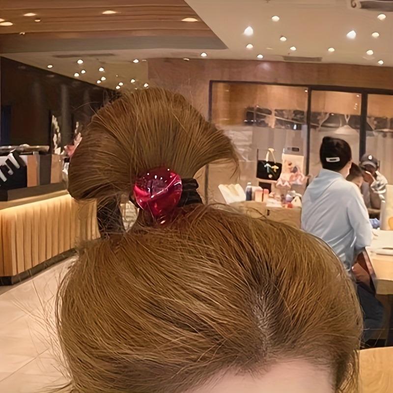 5 Pcs Adorable Beaded Hair Ties - Elastic Ponytail Holders, Colorful Hair Accessories for Women, Ideal Christmas Gift, Fashionable Daily Wear