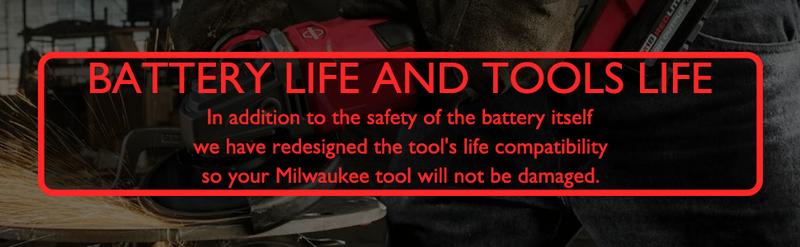 【2-Pack】High-Capacity 18V 8.0Ah Replacement Batteries for Milwaukee M18 + Dual Rapid Charger for Milwaukee M18 18V Lithium-Ion Power Tools