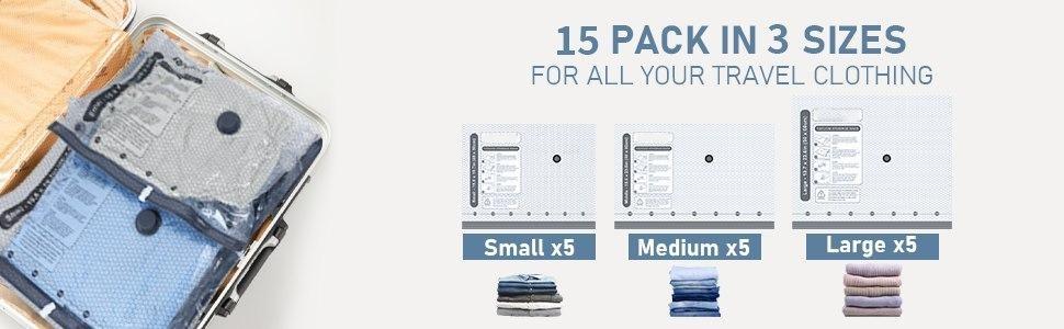 Cordless Travel Vacuum Storage Bags(15Pcs)-USB Electric Air Pump,Space Saver Vacuum Compression Bags,Airtight Reusable Vacuum Seal Bags Travel Essentials,for Clothes, Bedding, Blankets, Luggage & Moving Cordless Travel Vacuum Storage Bags(15Pcs)-USB Electric Air Pump,Space Saver Vacuum Compression Bags,Airtight Reusable Vacuum Seal Bags Travel Essentials,for Clothes, Bedding, Blankets, Luggage & Moving