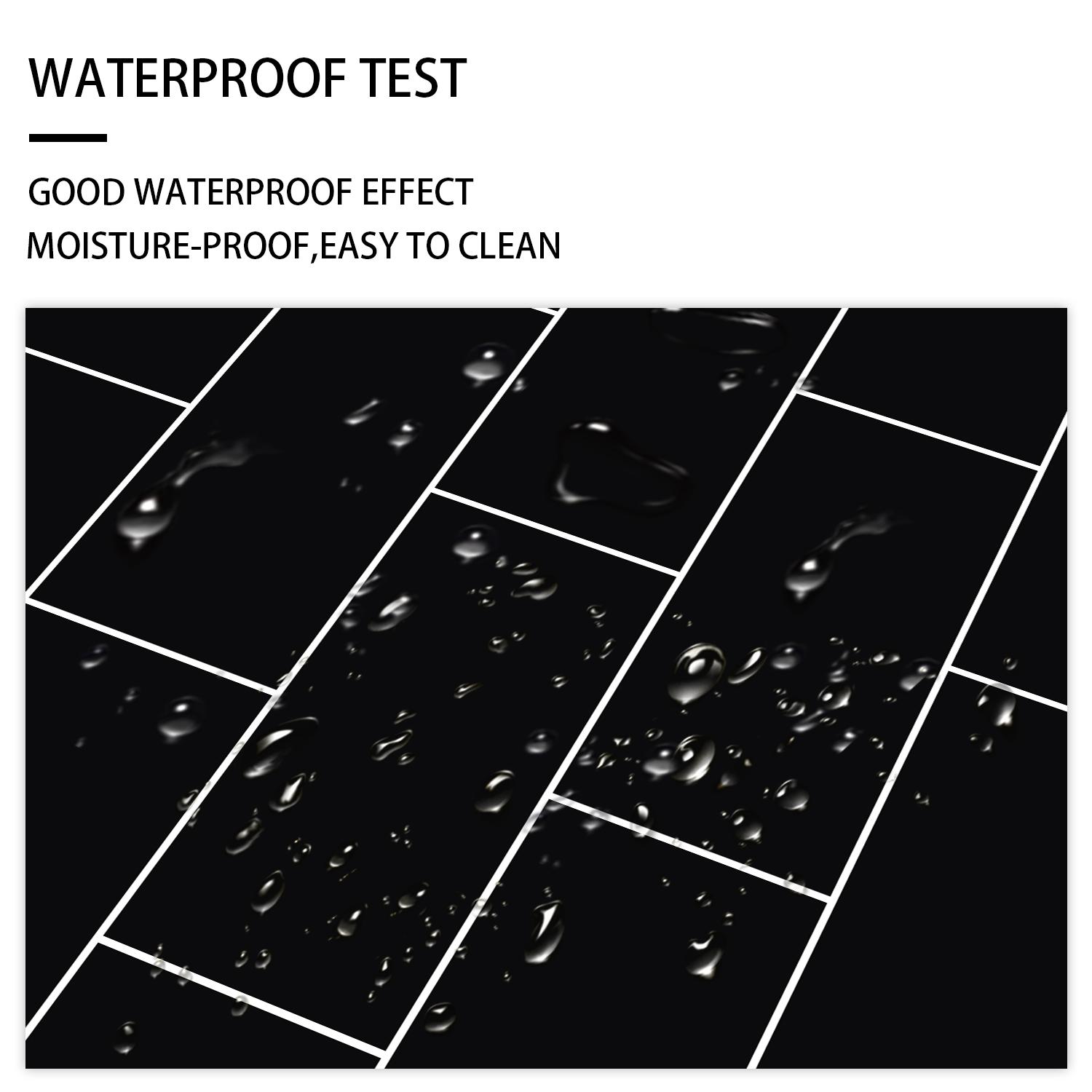 10pcs/20pcs/30pcs Wall Tile Pattern Self-Adhesive Thickened Tiles Stickers, Decorative Wall Sticker, Kitchen Decor, Home Renovation, Floor Decoration, Kitchen Bathroom Decoration, Waterproof Wall Sticker