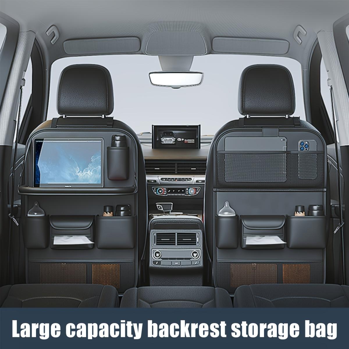 Multifunctional Car Seat Back Storage Bag, Foldable Dining Table, In-car Storage Box, Car Interior Accessories for Car Stowing & Tidying