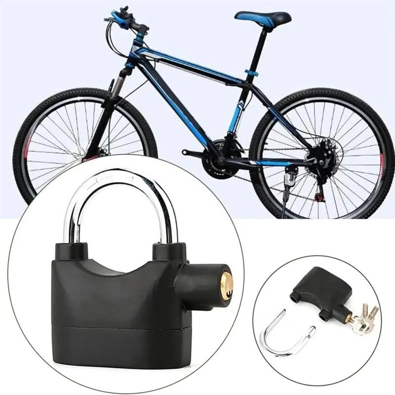Alarm Hanging Lock, 110db Outdoor Stainless Steel, Durable with 3 Keys, High Security Anti-Theft for Garage, Fence, Storage Unit, Alarm Padlock