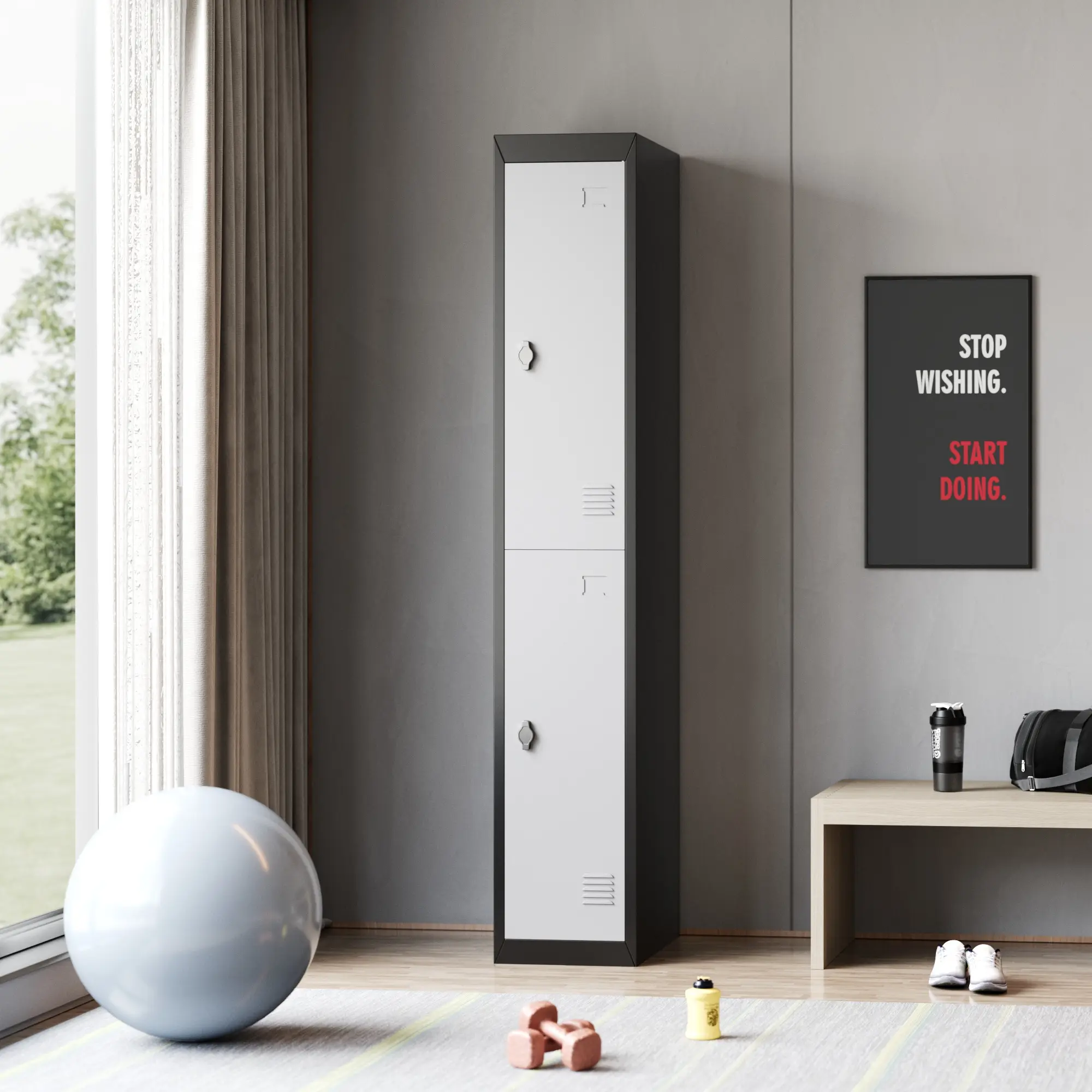 Light gray+black