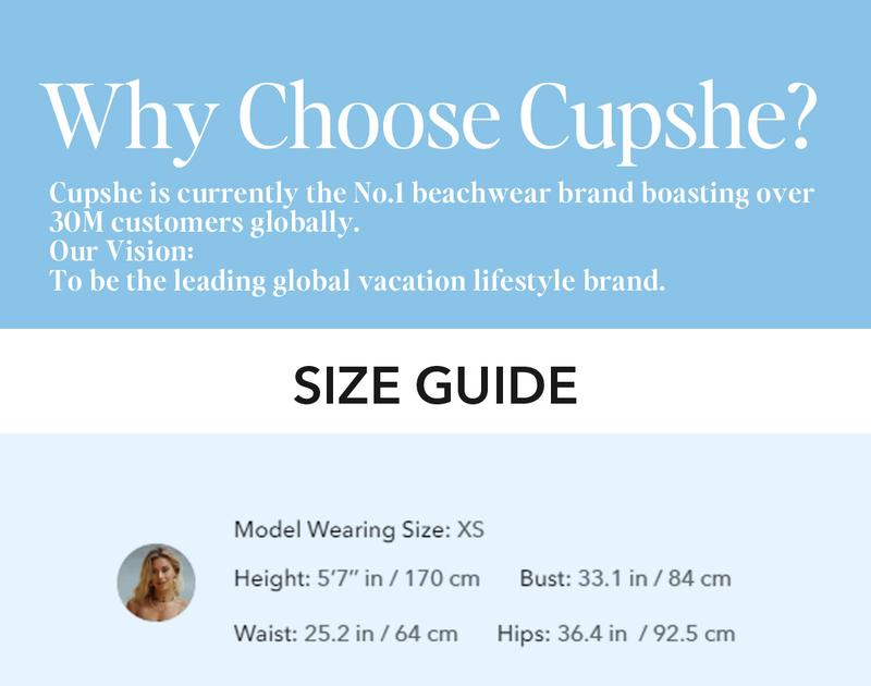 CUPSHE 【Valentine's Day】 Women's Bikini Set Two Piece Swimsuits Stylish Beachwear High Waisted Scoop Neck Spaghetti Adjustable Straps Textured Swimwear(XS-XXL) Bathing Suits