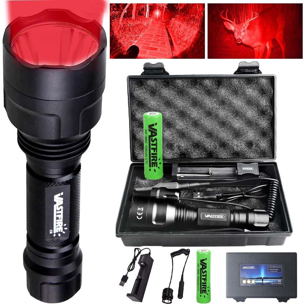 VASTFIRE Ultra Bright Adjustable Tactical Flashlight - High-Power Rechargeable Aluminum Alloy, 350yd Long Range, Hands-Free for Camping, Hiking