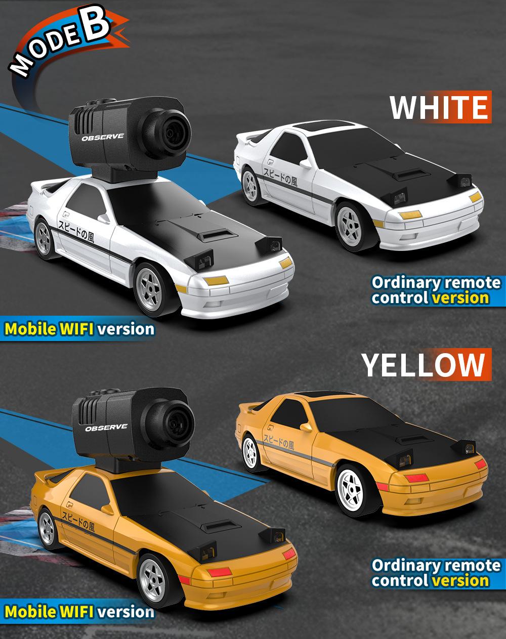 JJRC Mini FPV RC Car with Camera - 1:32 4WD High Speed Drift Racing Car, 2.4G Full Proportional Control, APP Remote Mode, Rechargeable Toy for Boys Kids 8-12 hd