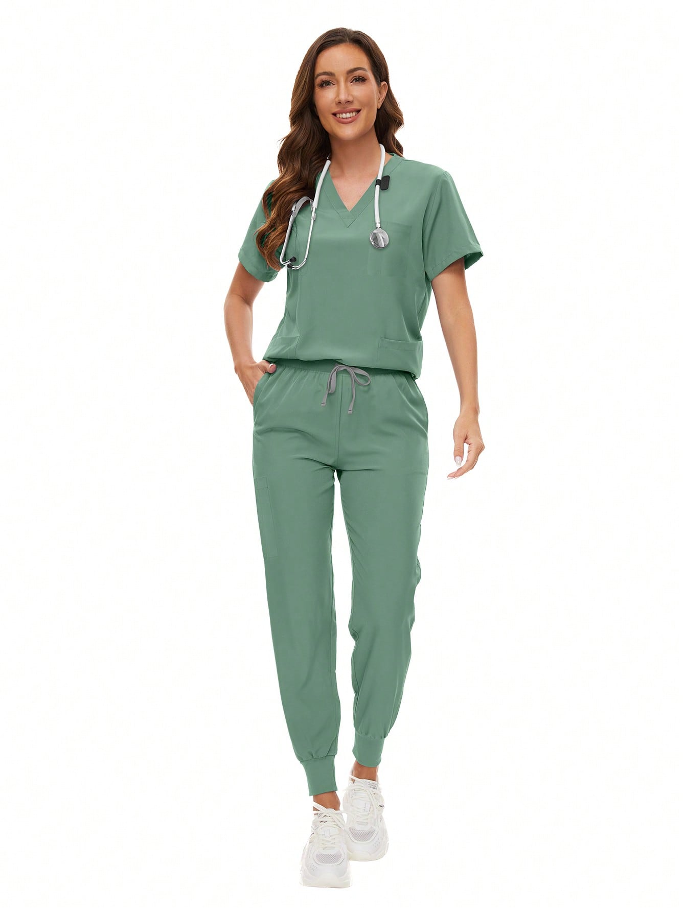 Scrubs Women Nursing Beauty SPA Uniforms Pet Clinic Store Veterinary Dentistry Work Clothes Set High-Quality Nurse Uniform