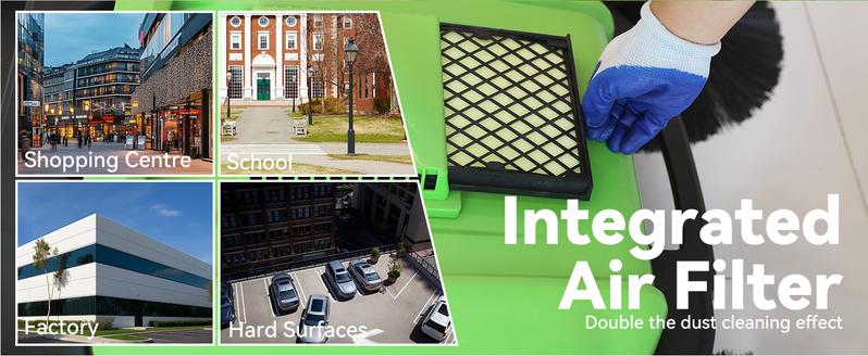 41" Walk-Behind Hand Push Floor Sweeper, 15-Gal Large Capacity, Folding Handle, 46000 SqFt/Hour, Ideal for Large Area Cleaning in Stores, Farms, Stable, Indoor & Outdoor Use