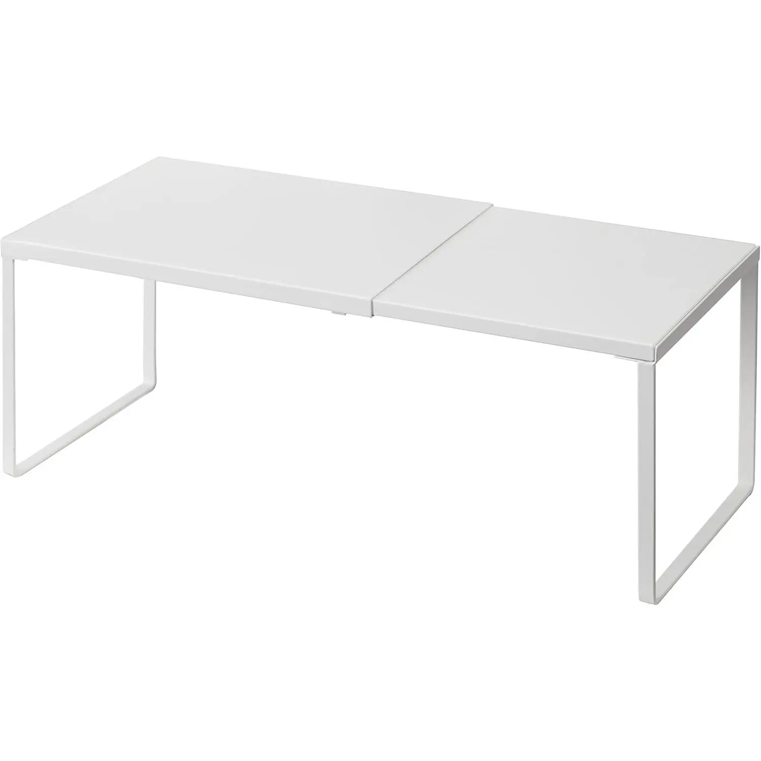Expandable Cabinet Shelf, Shelf Riser for Cabinets, 8.26" White