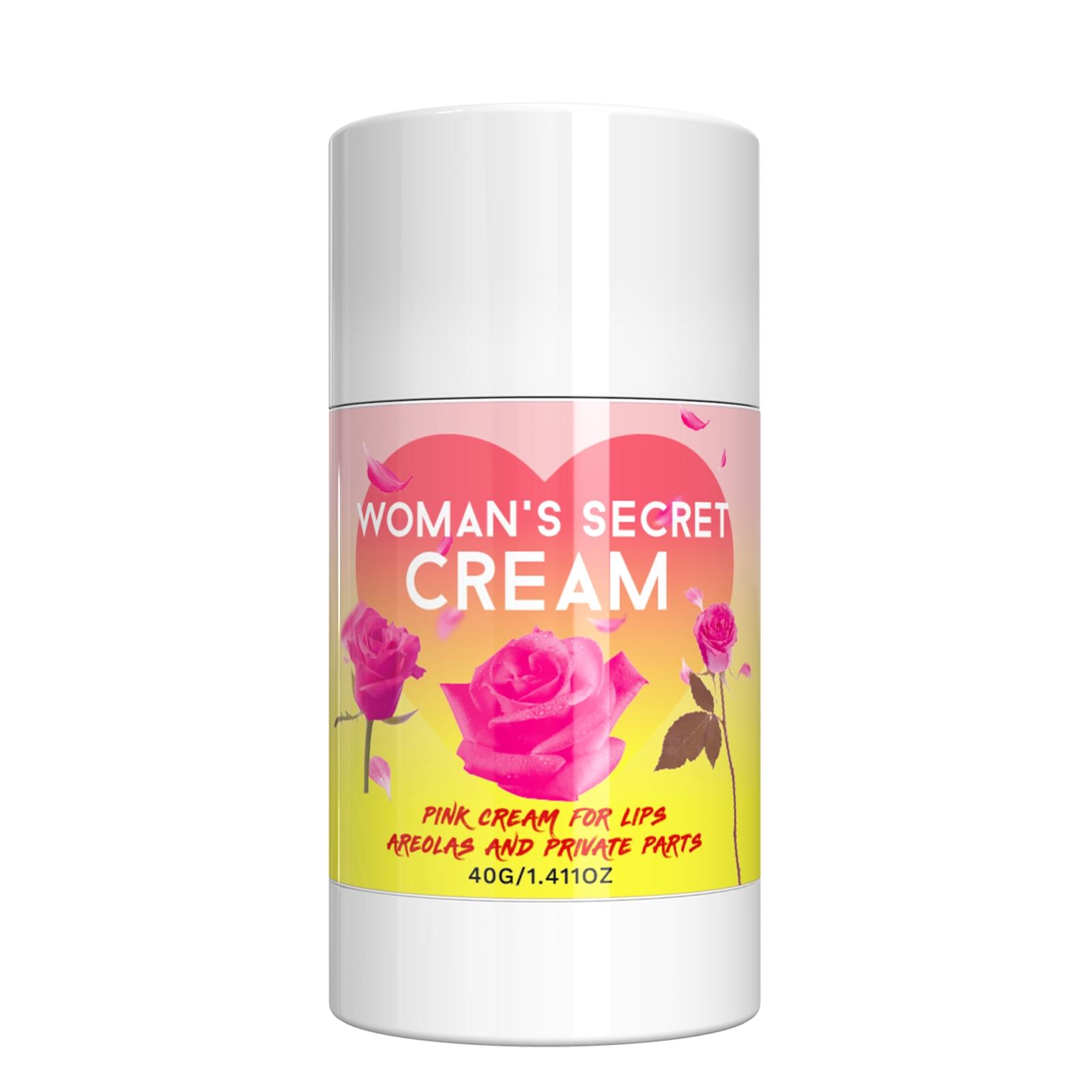 Women's Secret Cream, Radiance Cream, Moisturizer With Vitamin E & Rose Extract, Brightening & Translucent Skin, Improves Rough Skin Texture, Odor Control Formula, Moisturizing, Hydrating, Fresh Scent For All Skin Types, Christmas Gift For Women-40G