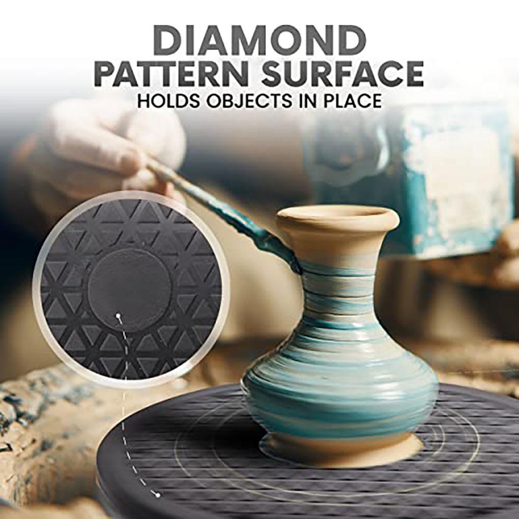 10 Inch Lazy Susan Turntable Organizer, Premium Heavy Duty Rotating Swivel Stand with Steel Ball Bearings for Model/Rotating Plants/Crafts Stand/TV/Monitor/Laptop (360˚ Rotation)