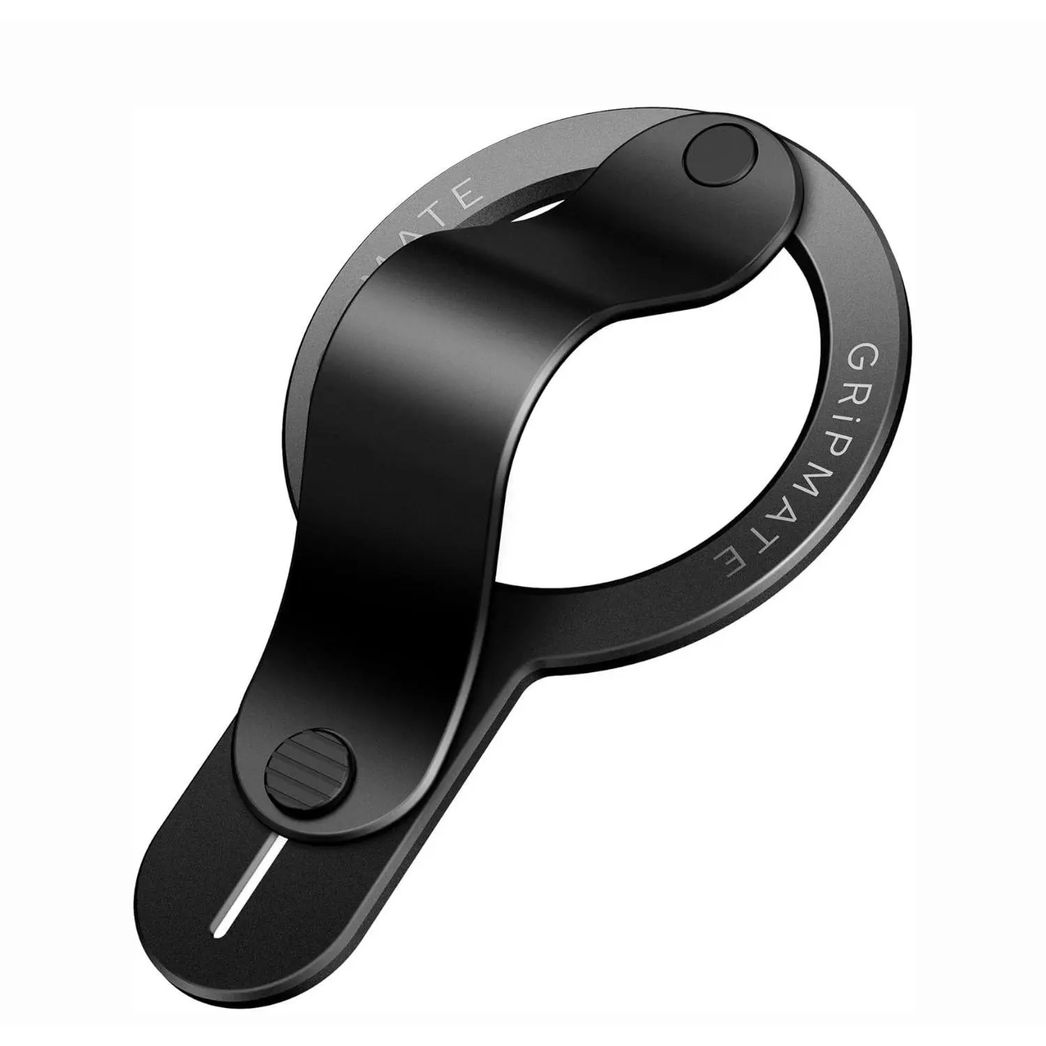GripMate Magnetic Smartphone Ring Kickstand Mount - Retractable N52 Magnet, Ergonomic Silicone Handle, Wireless Secure Hold Phone Holder & Mount for iPhone Users, Samsung, MagSafe Compatible, Aluminum Alloy Landscape Cellphone Accessory