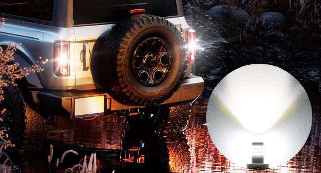 Nilight 57LED 1157 6100K Cool White 2057 2357 BAY15D 7528 LED Bulb (Pair) Super Bright Waterproof Headlight Headlamps  dealsforyoudays