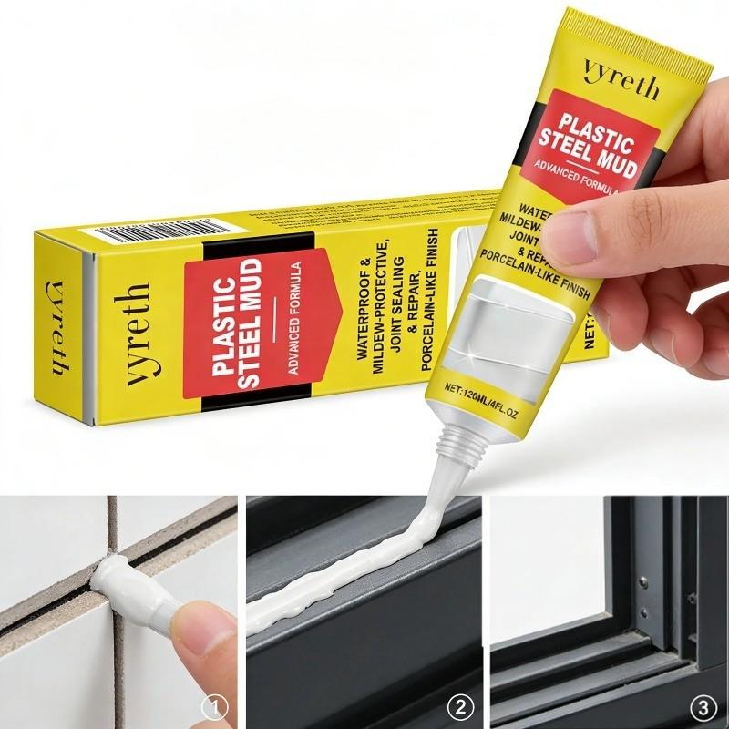 Plastic Steel Putty for Kitchen Bathroom, Waterproof Sealant, Anti-Mold Adhesive, Sink Tile Pipe Leak Repair, Gap Filler, Durable Fixing Solution