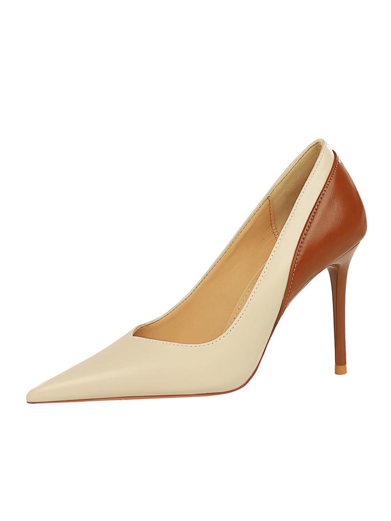 Women's Fashionable Colorblock Pointed Toe Classy Stiletto Heels, Elegant High Heel Shoes for Party, Banquet, Trendy All-match & Exquisite Heels for Women & Girls
