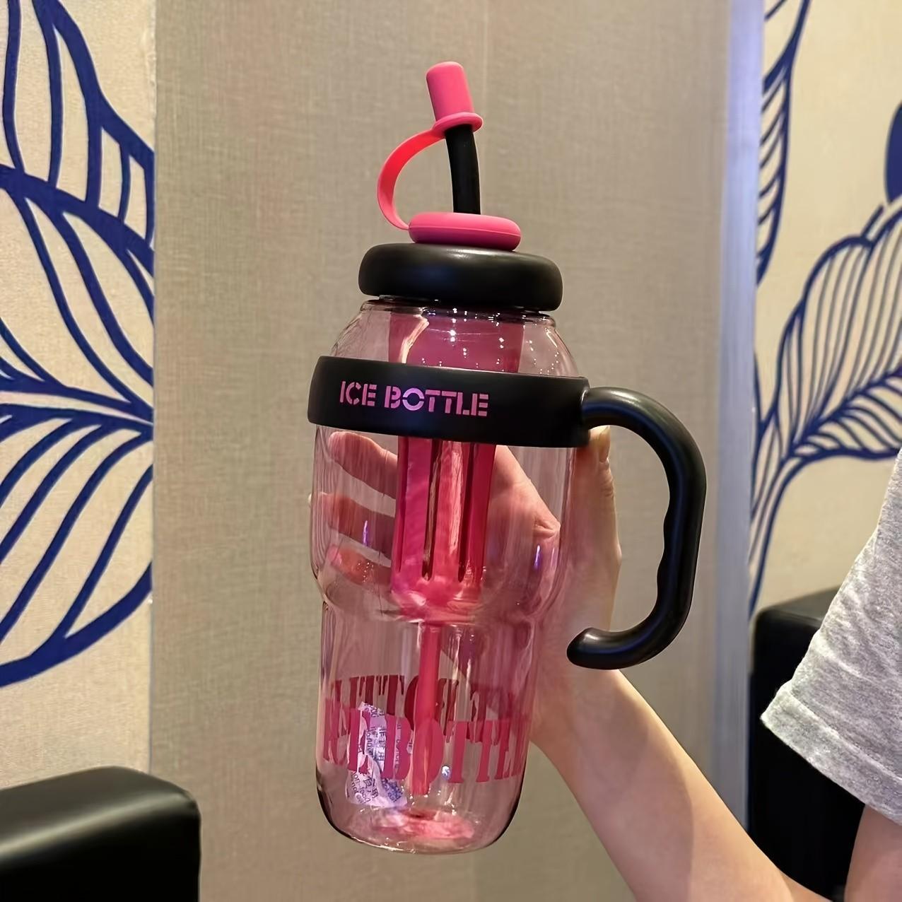 1300ML Large Capacity Portable Reusable Straw Cup, Detachable Tea Strainer, Easy Flower & Fruit Tea Brewing, Ideal for Students, Office, Fitness, Outdoor Use, Water Bottles, Portable Sports Bottle