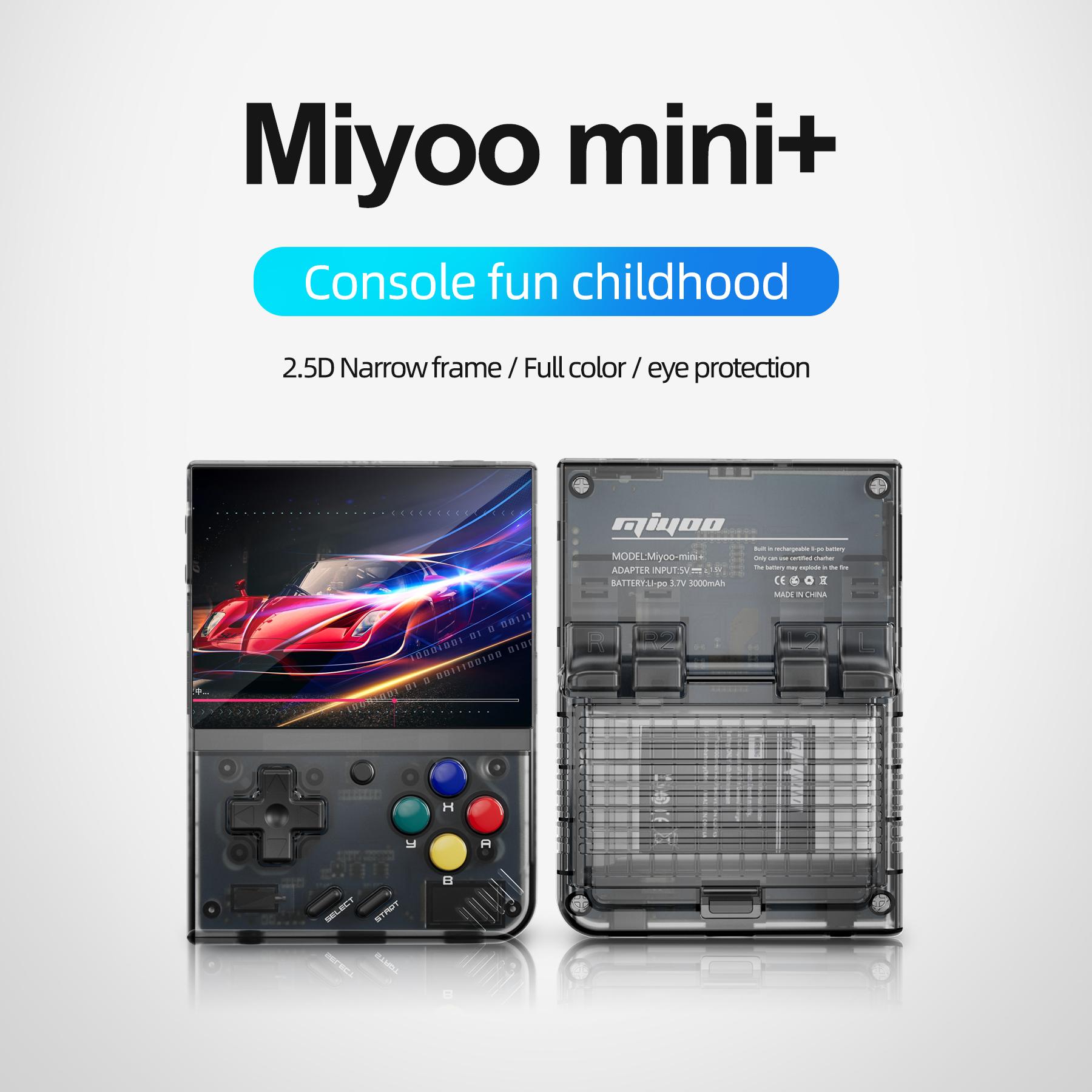 MIYOO Mini Plus Portable Retro Handheld Game Console V2 Mini+ 3.5 Inch IPS Screen Classic Video Game Console Linux System Gift White Protection