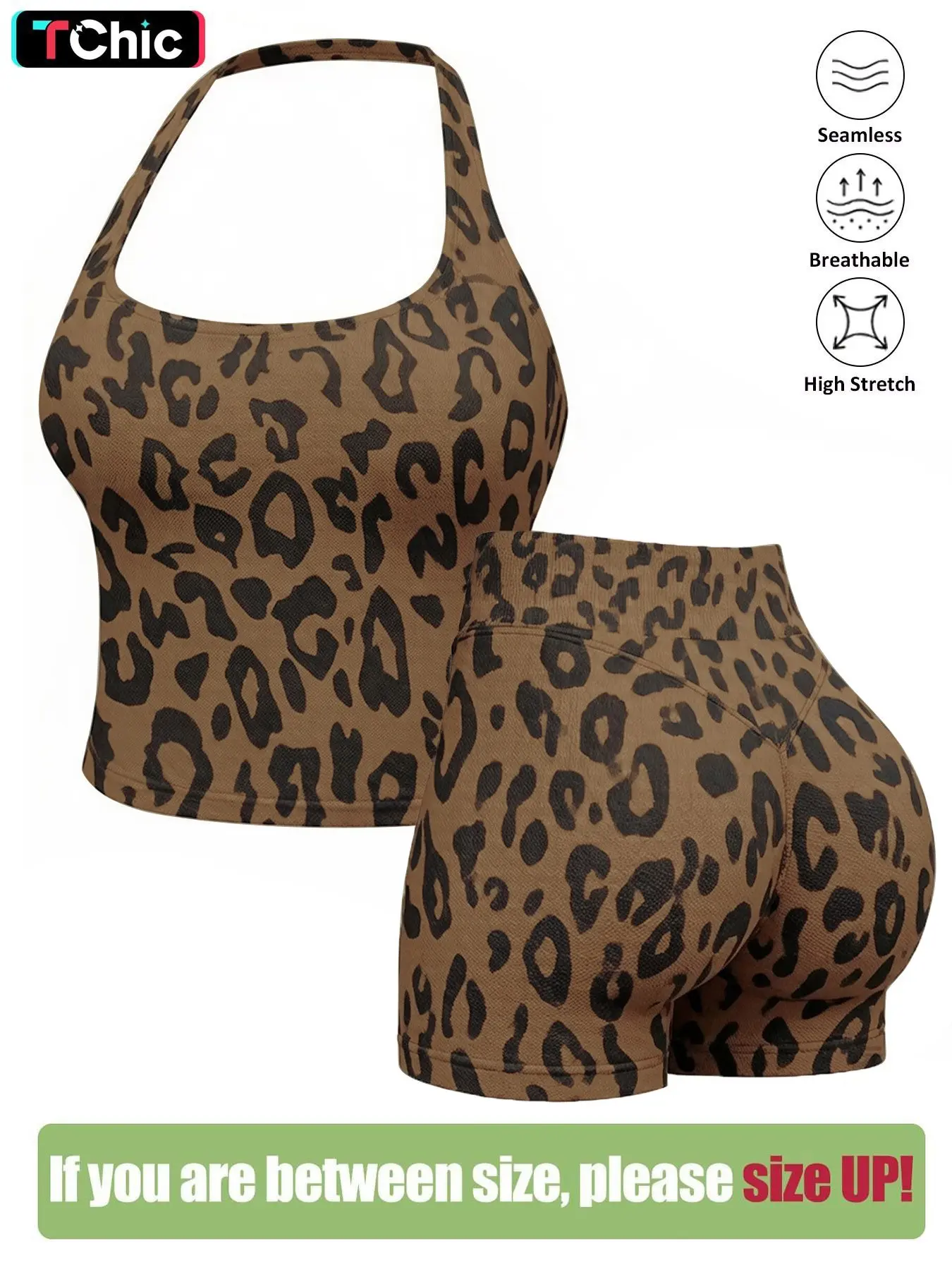 Brown leopard print