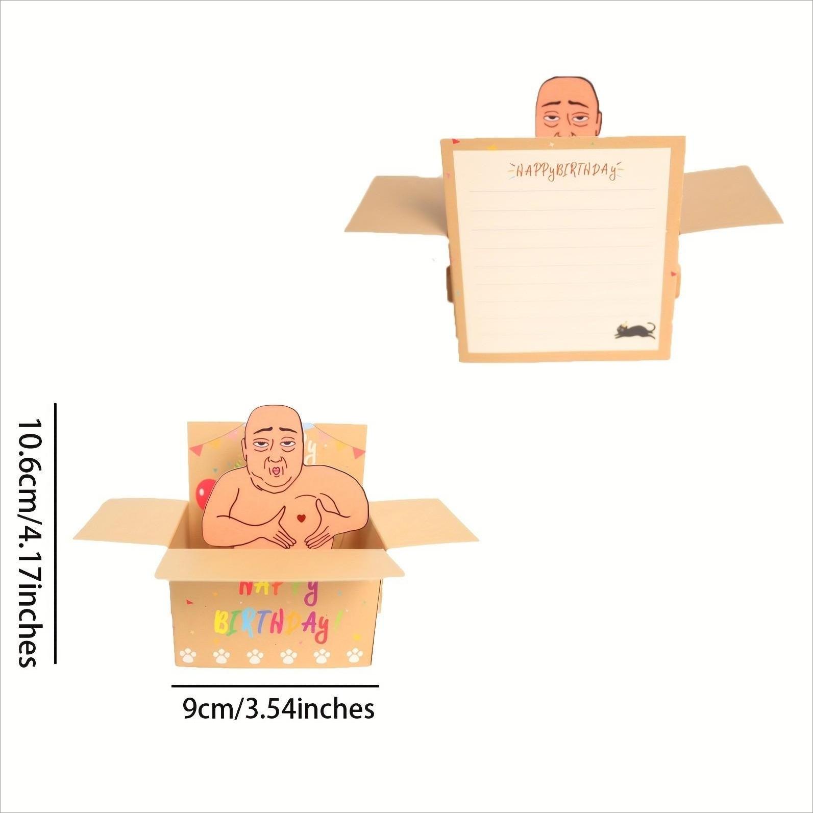 3D Popup Birthday Card, Funny Interactive Art Greeting Card with Character Design - Sports, Gaming Fan Shop Gift for Friends, Birthday Cards