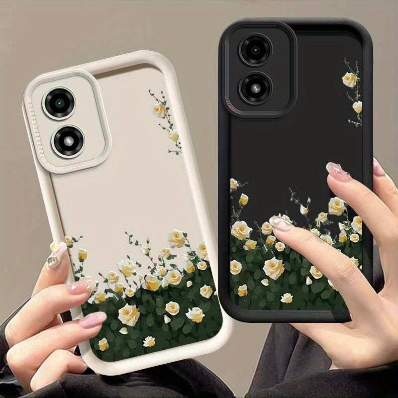 1 Piece Elegant flowers Stylish For Moto G04S 4G Case With Comfortable feel Finish Featuring Impact Resistant For Casual
