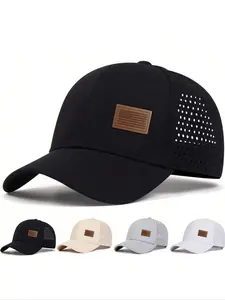 Unisex American Flag Baseball Cap, Adjustable Fitted Sun Protection Hat, Casual Animal Design for Spring & Fall Outdoor Activities