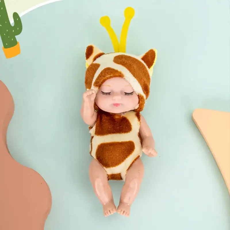 Girls' Cartoon Realistic Newborn Doll Set - 4.3in Mini Dolls, 6 Fairy Tale Princess Figures, Premium Gift Packaging, Pretend-Role Play Toy for Children Girls' Cartoon Realistic Newborn Doll Set - 4.3in Mini Dolls, 6 Fairy Tale Princess Figures, Premium Gift Packaging, Pretend-Role Play Toy for Children