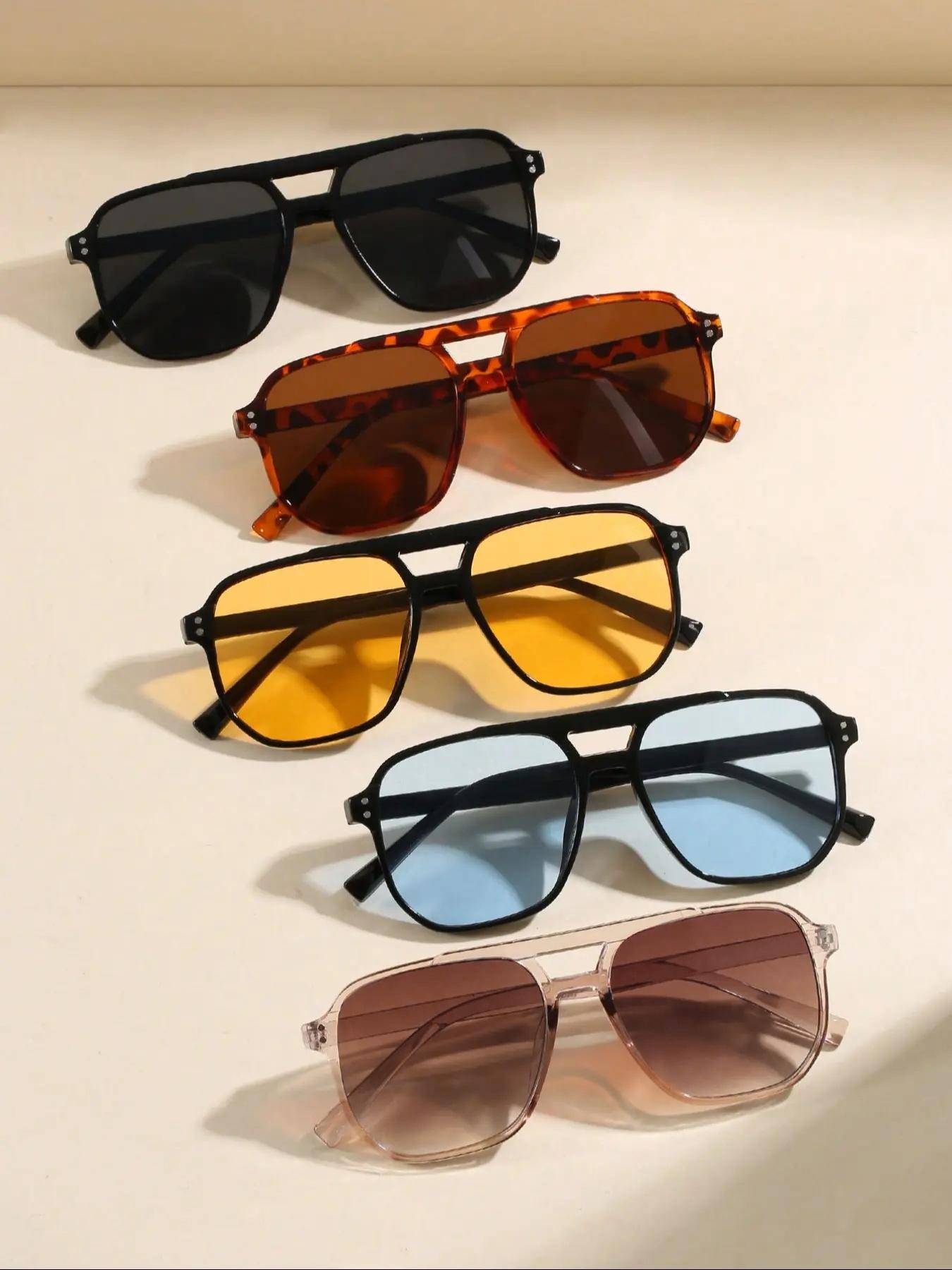 Vintage-Style Tinted Lens Eyeglasses (3 Pairs), Outdoor Sports Eyewear, Fashion Glasses for Men and Women, Great Travel Accessories