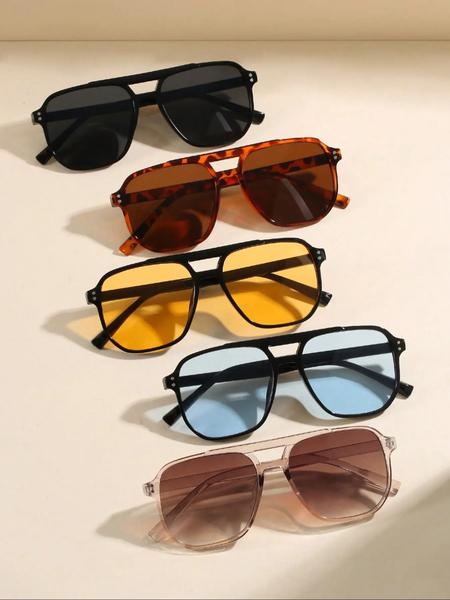 Vintage Simple Tinted Lens Sunglasses (3 Pairs), Outdoor Sports Sunglasses, Fashion Sunglasses for Men and Women, Travel Accessories, Trendy Beach Eyewear