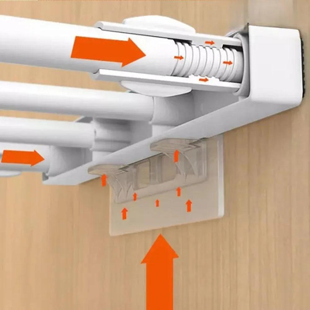 No Drill Shelf Supports, Heavy Duty Adhesive Brackets for Closet Organizer, Adjustable Dividers, Invisible Spacer, Bathroom & Kitchen Shelf Clips, Load-Bearing Removable Extenders, Wall Mounted Hooks, Moisture-Proof Storage Rack.