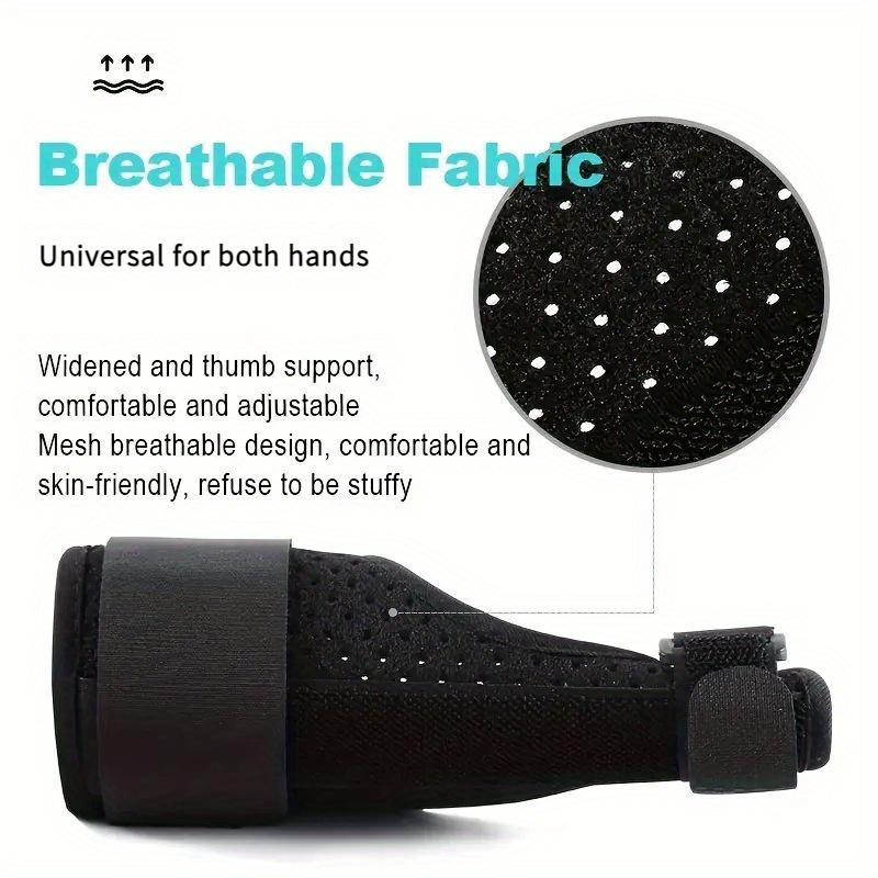 Adjustable Wrist Thumb Splint, Breathable Comfortable Brace for Carpal Tunnel Syndrome, Unisex Left Right Hand Support