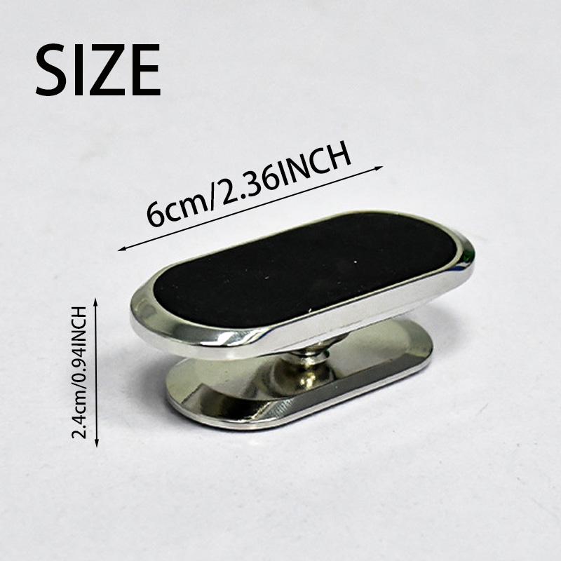 Magnetic Car Phone Mount 2 Pack with 4 Metal Plates 360 Rotation Universal Dashboard Adhesive Holder for iPhone & All Phones Super Magnet Strong Hold Portable Car Use