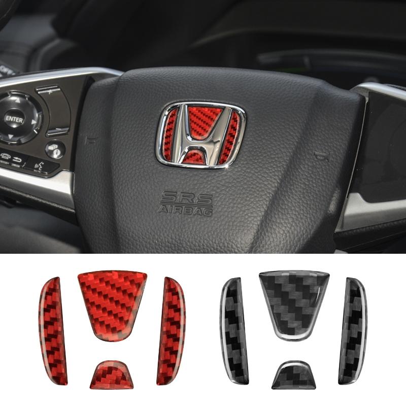 Honda Car Sticker Steering Wheel Emblem, Compatible with Honda Models Including City, Jade, Insight, Elysion, Jazz, Fit, Accord, Civic, Crv, Odyssey, Crz, Car Accessories