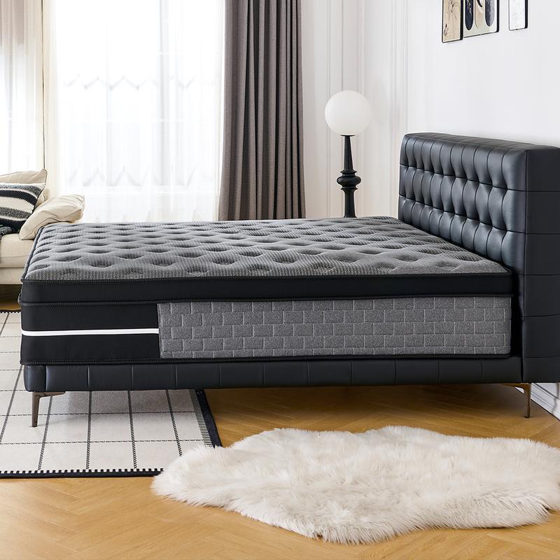 LODEIJA 8/10/12/14 Inch Twin Full Queen King Mattress Memory Foam And Spring Comfy ， Pressure Relief，Comfortable Sleep