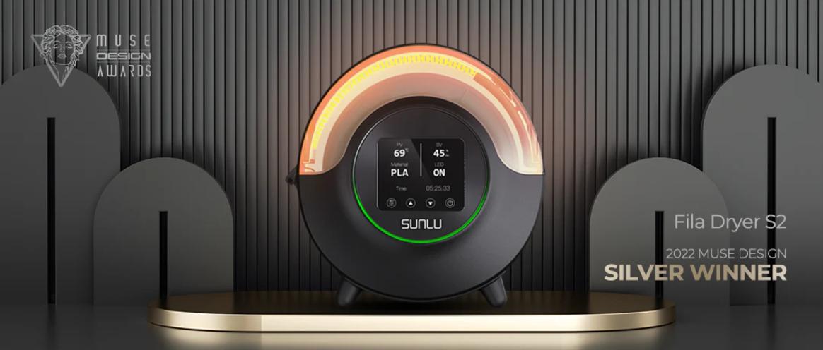 SUNLU S2 Filament Dryer, 360° Surround Heating During 3D Printing