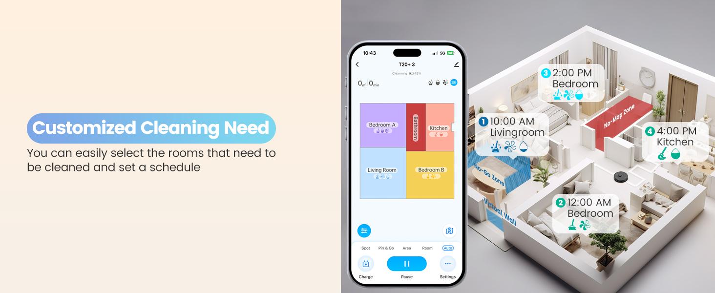 AIRROBO Robot Vacuum and Mop Combo, Self-Emptying, 60-Day Capacity, Home Mapping, Schedule, Wi-Fi/App/Alexa/Remote, 180mins Runtime, L40+ Robotic Vacuum Cleaner for Pet, Hard Floors, Carpet