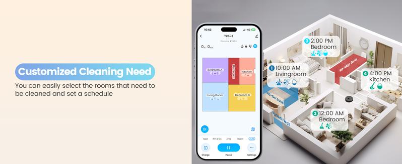 AIRROBO Robot Vacuum and Mop Combo, Self-Emptying, 60-Day Capacity, Home Mapping, Schedule, Wi-Fi/App/Alexa/Remote, 180mins Runtime, L40+ Robotic Vacuum Cleaner for Pet, Hard Floors, Carpet