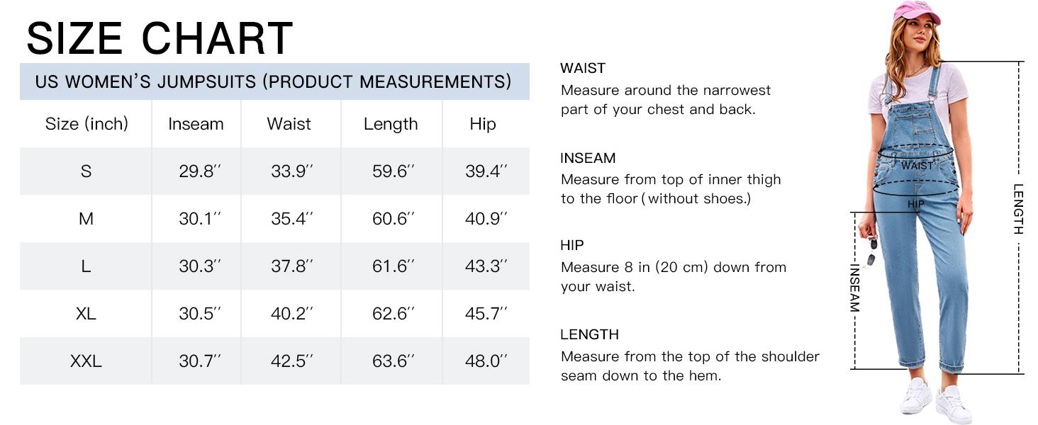 Danedvi Women's Casual Denim Overalls Adjustable Straps Jeans Pants Jumpsuits with Pockets