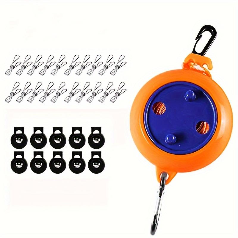 Durable and portable 26-foot travel clothesline, suitable for camping and outdoor activities — easy to set up and use, ideal for drying clothes and towels anywhere.