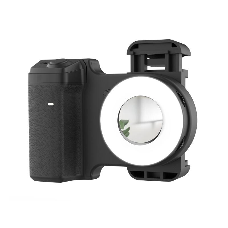 Magnetic Phone Selfie Stick Holder with Camera Bluetooth-compatible Remote Shutter, Adjustable Light, 1/4 Screw Hole, Compatible with Android iPhone