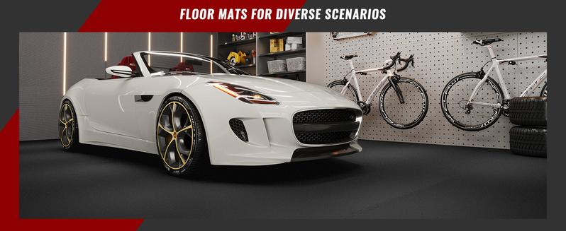 SUPERJARE 0.79 Inch Gym Flooring for Home Gym,  Exercise Equipment Mats with Rubber Top, Interlocking Rubber Floor Tiles for Home Gym and Fitness Room, Protective Flooring Mat