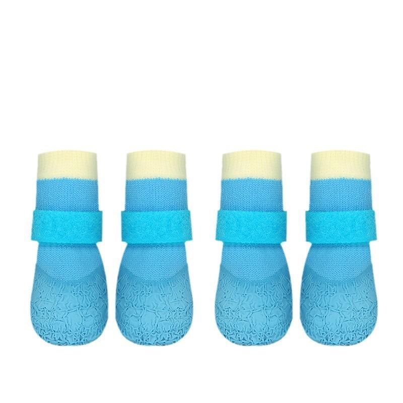 4-Pair Set Dog Boots, Anti-Slip Wear-Resistant Pet Shoes Puppy Shoes for Outdoor Sports, Protective Paw Covers