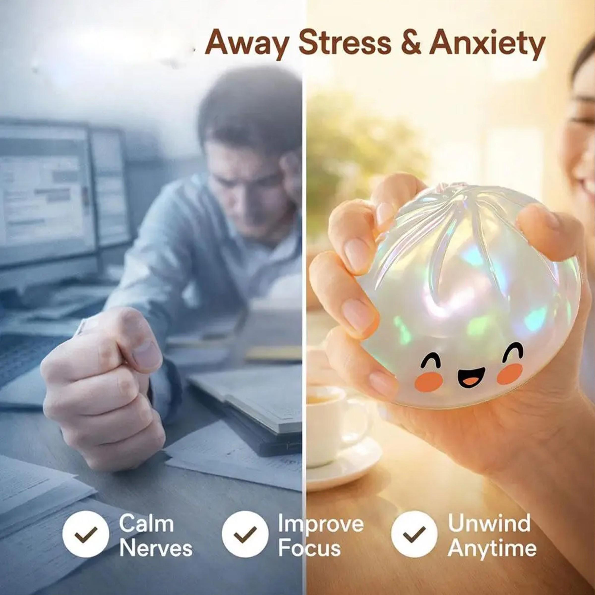 Realistic bun stress-relieving toy cute char siu bao stress-relieving toy set creative cartoon bun squeeze toy gift