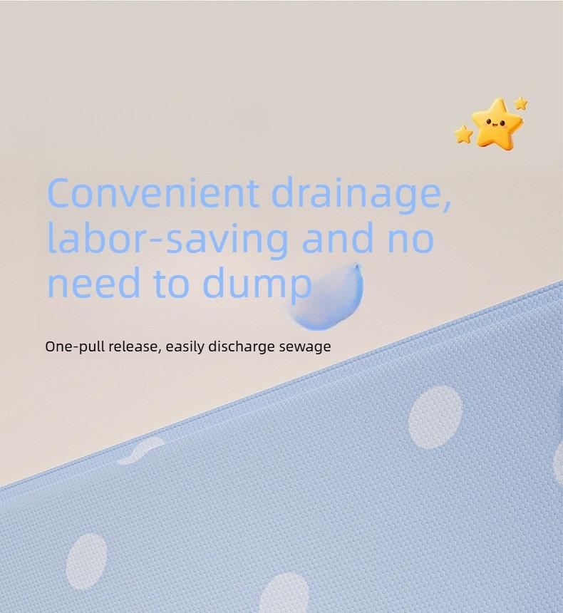 Foldable Rectangular Bathtub, Portable Freestanding Bath Tub, Space Saving Spa Bucket for Travel & Home, Multiuse Collapsible Bath Basin, Ideal for Outdoor & Festival Gift