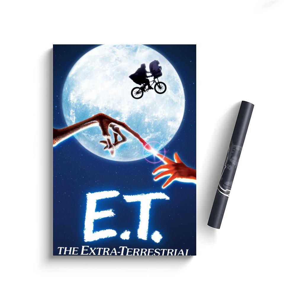 Alien Movie Retro Poster Self-Adhesive Waterproof Art Sticker, Aesthetic Minimalist Wall Poster for Coffee Shop, Bar & Home Room Decor