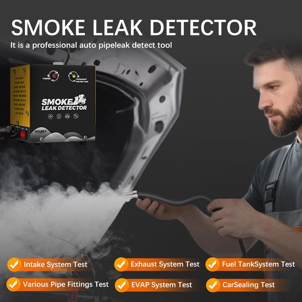 SOLARY Mini Smoke Leak Detector with Built-in Air Pump – Compact EVAP & Vacuum Leak Tester for 12V Cars, Trucks & Motorcycles SOLARY Mini Smoke Leak Detector with Built-in Air Pump – Compact EVAP & Vacuum Leak Tester for 12V Cars, Trucks & Motorcycles