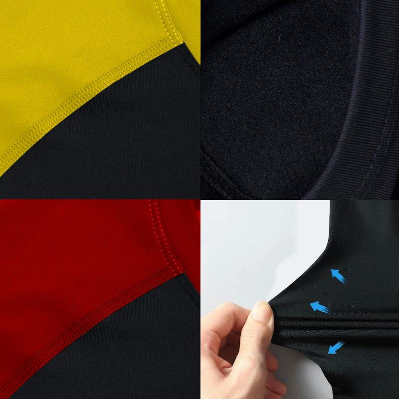 5 Pack Men's Long Sleeve Shirts Moisture WickingSweatproof Sunscreen Men's Quick Dry Breathable ColorBlock slim Long Sleeve T Shirt, Comfortable High StretchBase Layer Men's Outdoor Jogging, Fitness Training ActivityTopS Athletic Running Tee