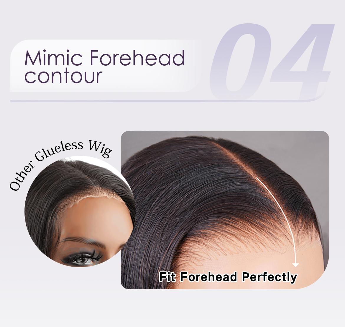 Wavymy Layered Cut 9x6 Tpart Wear Go Bob Yaki Straight Wig Natural Black Deep Part Lace Glueless Wig 180% Density 100% Human Hair